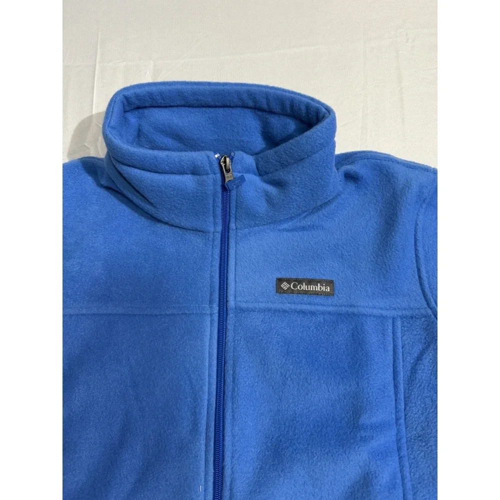 NWT Columbia Steens Mountain Blue Fleece Full Zip‎ Jacket Size Youth XL